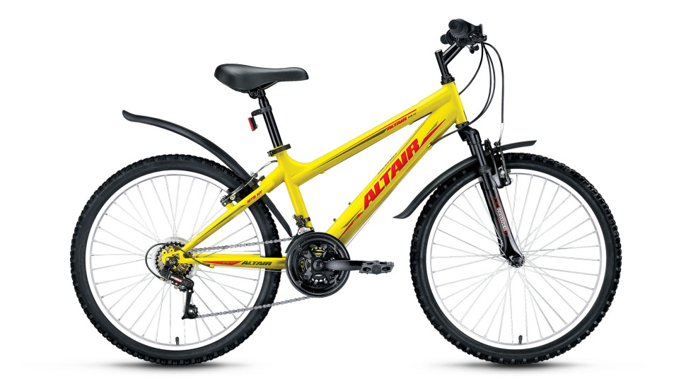 велосипед ALTAIR MTB HT Junior 24 (24" 18ск) желтый