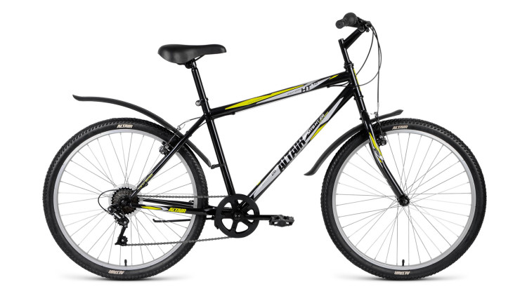 велосипед ALTAIR MTB HT 26 1.0 (26" 6 ск. рост 17") черный 2018
