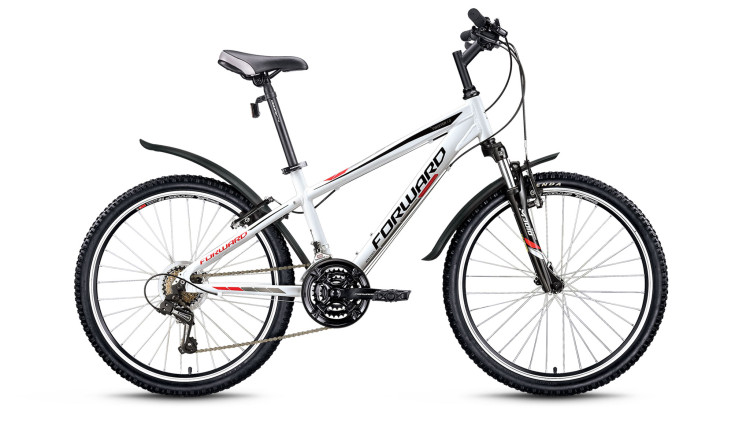 велосипед FORWARD TWISTER 1.0 алюм. (24" 18ск) белый 2018