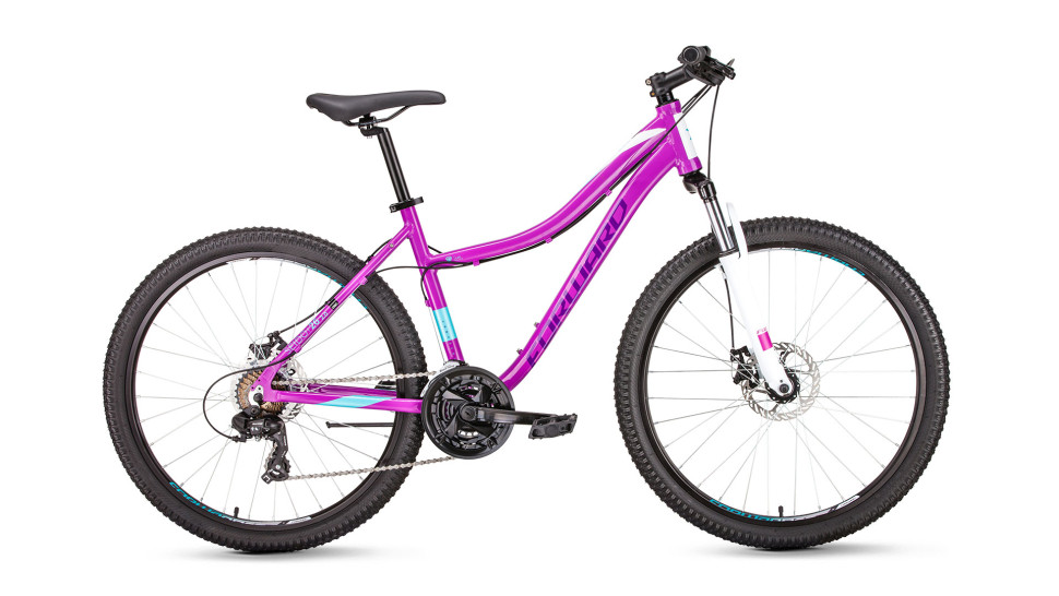 велосипед FORWARD SEIDO 26 2.0 disc алюм. (26" 21ск рост 17") фиолетовый 2019
