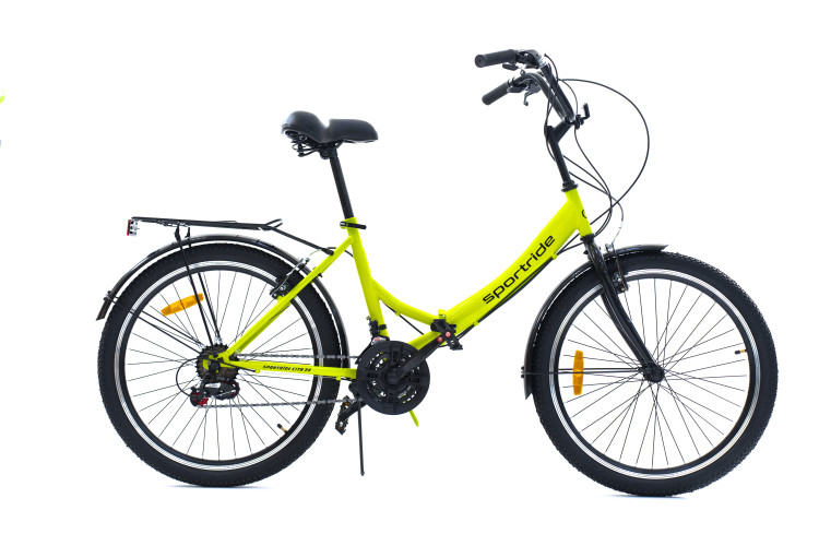 Велосипед SPORTRIDE CITY 24 (21 ск., рост OS) зеленый 2025