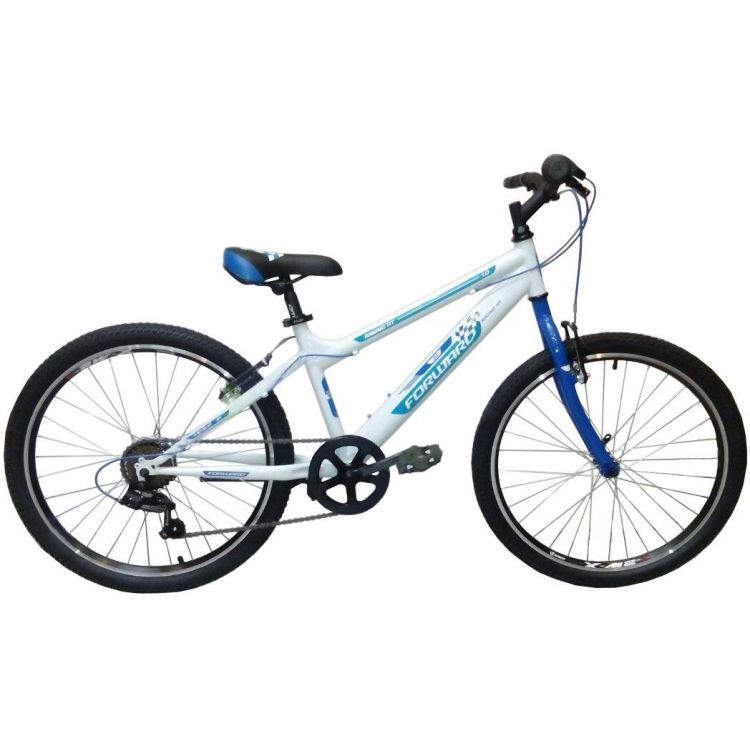 велосипед FORWARD RACING 24 HT 1.0 (24'' 18 cк) белый 2016-2017