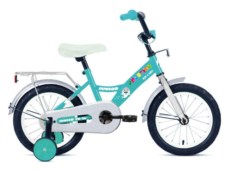 Велосипед ALTAIR KIDS 14 PRESTIGE JUNIOR FN-14 (14" 1 ск.) 2022, бирюзовый