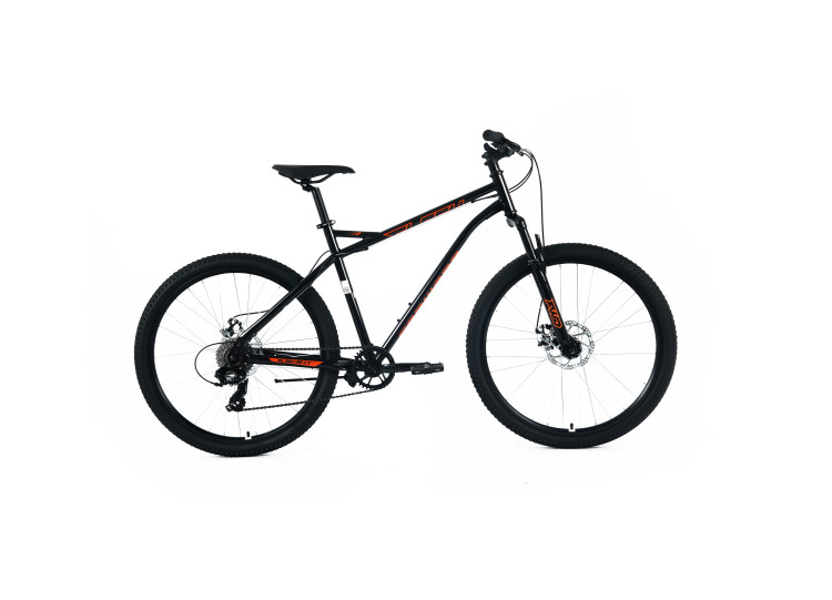 Велосипед FORWARD FLASH CX 26 (8ск., 17") 2025, черный/оранжевый