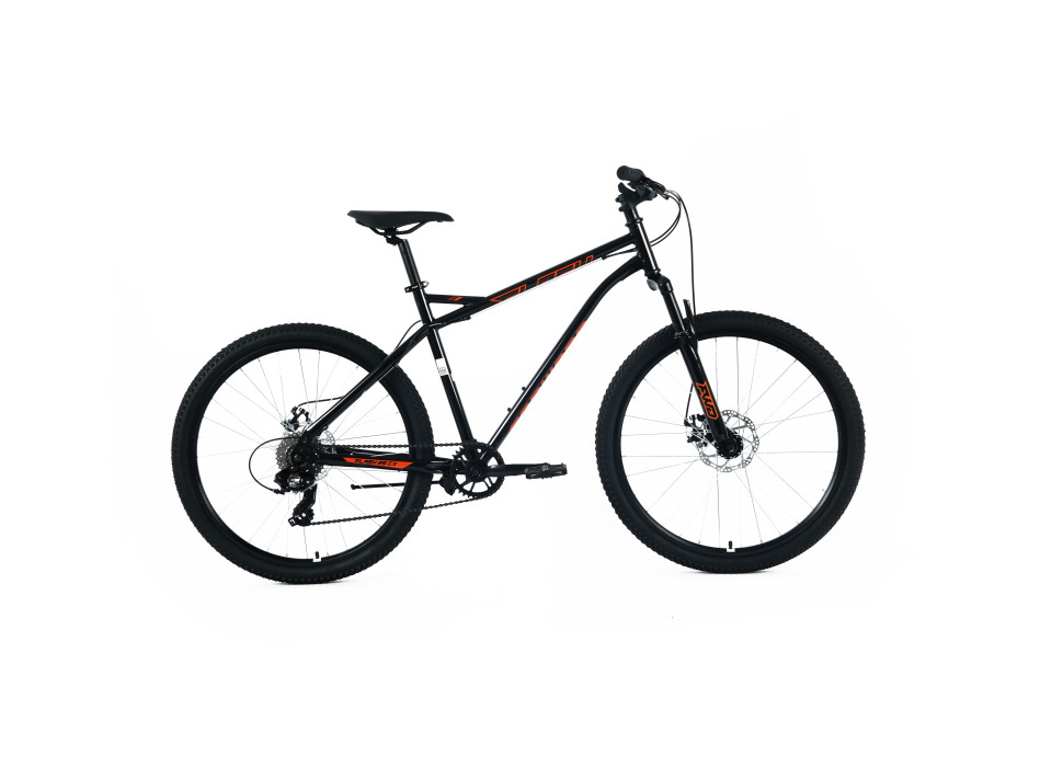 Велосипед FORWARD FLASH CX 26 (8ск., 17") 2025, черный/оранжевый