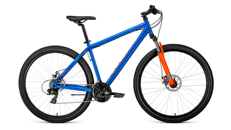велосипед FORWARD SPORTING 29 2.0 disc (29" 21 ск. рост 21") синий матовый 2019