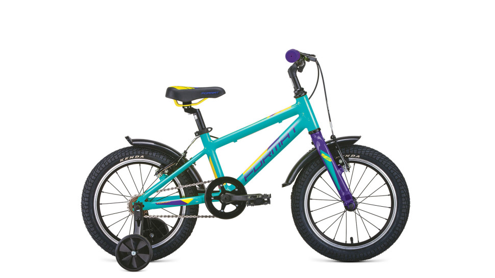 Велосипед FORMAT Kids 16 (16" 1 ск. рост OS) 2020-2021, бирюзовый матовый