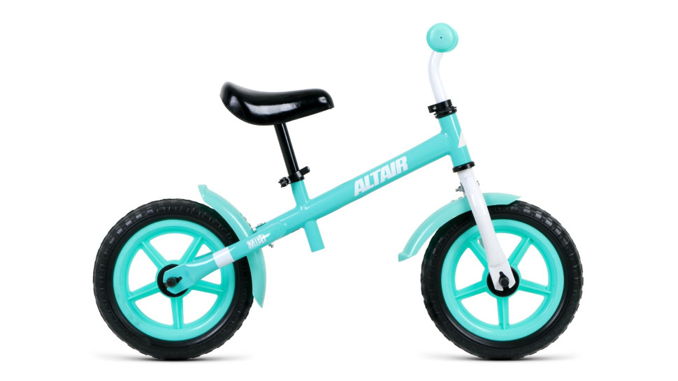 Беговел ALTAIR MINI 12 12" 2022, бирюзовый/белый