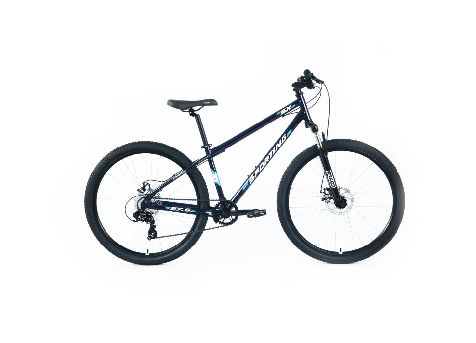 Велосипед FORWARD SPORTING SX 27,5 (8ск., 17") 2025, темно-синий/белый