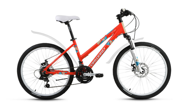 велосипед FORWARD SEIDO 24 2.0 disc алюм. (24" 18ск) красный матовый