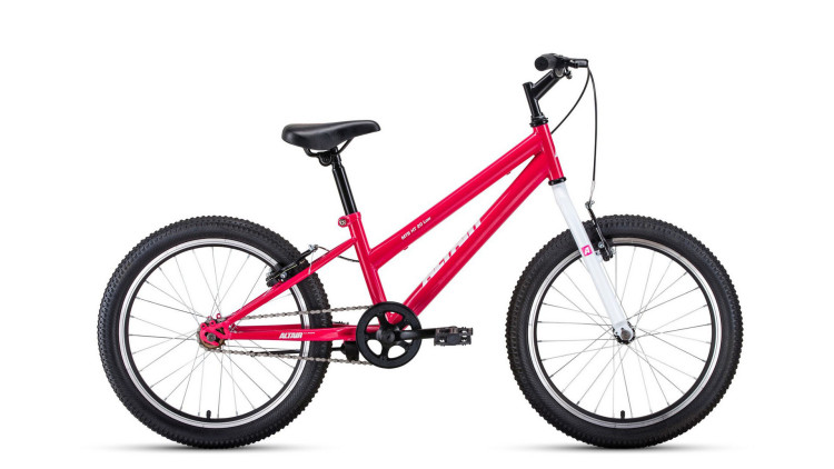 велосипед ALTAIR MTB HT 20 low (20" 1 ск. рост 10.5") 2019-2020, розовый/белый