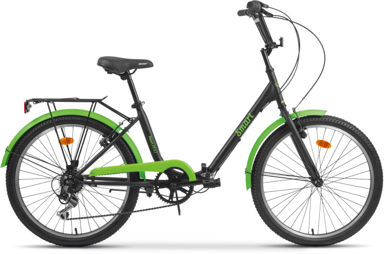 Велосипед AIST Smart 24 2.1 24" черно-зеленый 2025 4810310034536