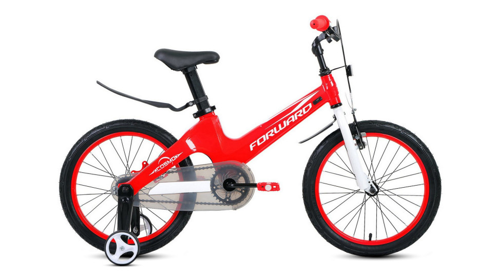 Велосипед FORWARD COSMO 18 (18" 1 ск.) 2020-2021, красный, 1BKW1K7D1003