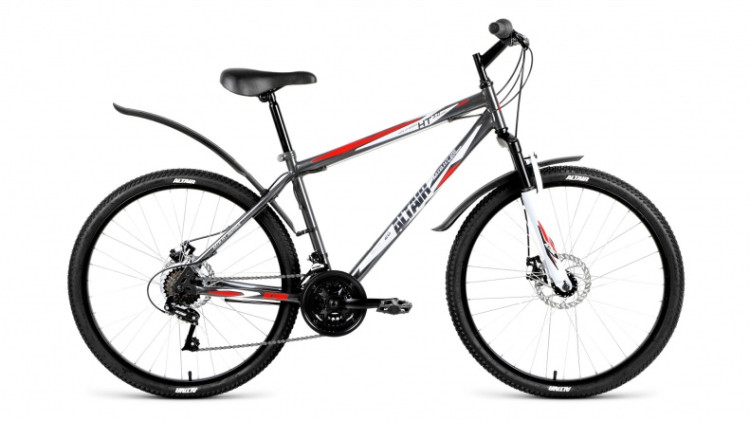 велосипед ALTAIR MTB HT 26 3.0 disc (26" 18ск рост 19'') серый 2018