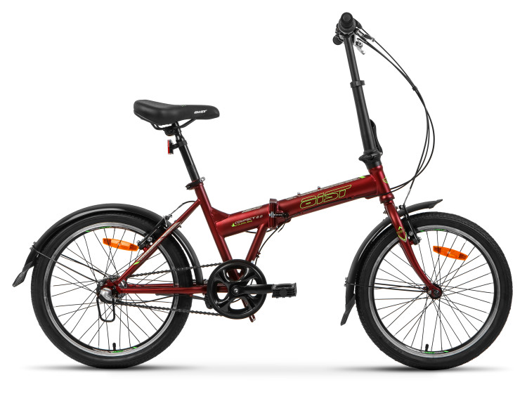 Велосипед AIST Compact 2.0 20" 2022 вишневый QR