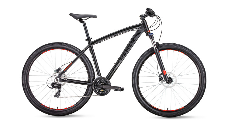 велосипед FORWARD NEXT 29 3.0 disc (29" 24 ск. рост 17") черный матовый 2019