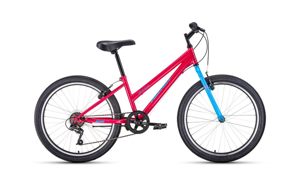 велосипед ALTAIR MTB HT 24 low (24" 6 ск. рост 14") 2019-2020, розовый/голубой