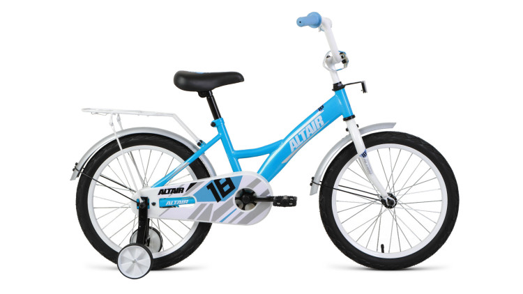 велосипед ALTAIR KIDS 18 (18" 1 ск.) 2019-2020, бирюзовый/белый