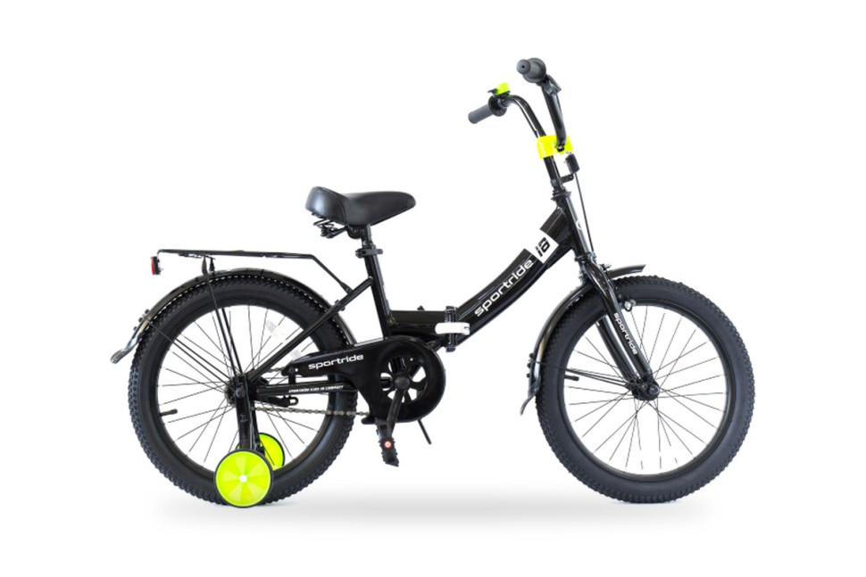 Велосипед SPORTRIDE KIDS 18 COMPACT (1 ск., рост OS) черный 2025