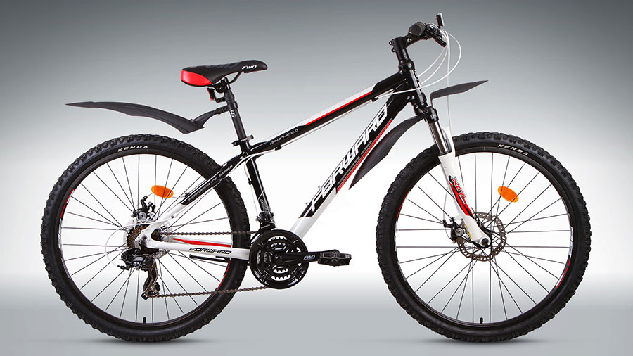 велосипед FORWARD APACHE 2.0 disc алюм. (26" 21ск рост 19'') серый матовый