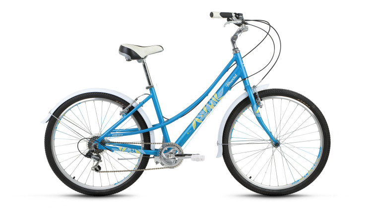 велосипед FORWARD AZURE 26 1.0 алюм. (26" 7ск) синий матовый 2017