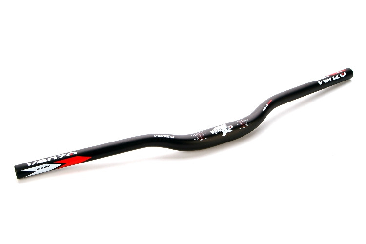 Руль, VZ-E03-020B, даунхил, AL-6061, ф31.8 mm, l-670mm, 423g, чёрный, VENZO