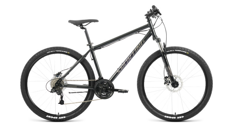 Велосипед FORWARD SPORTING 27,5 3.2 HD (27,5" 24 ск. рост. 17") 2022, черный QR