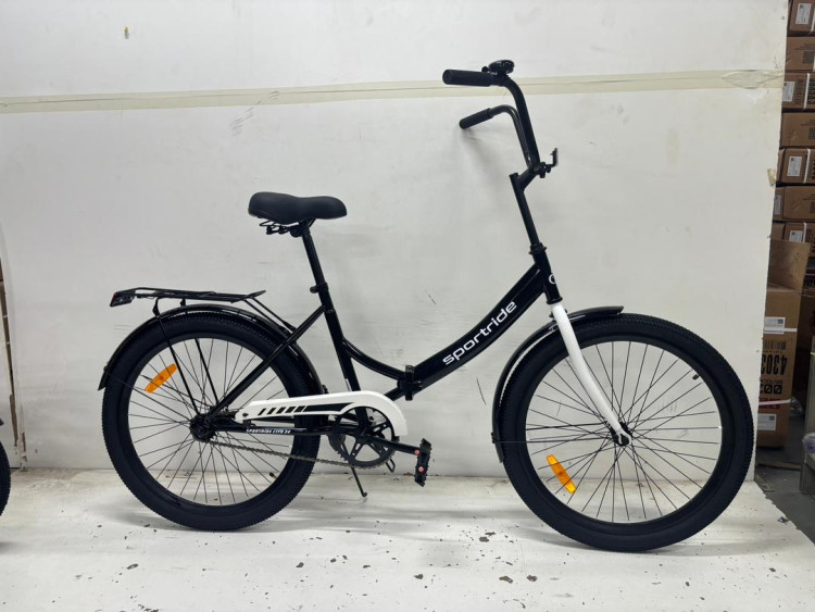 Велосипед SPORTRIDE CITY 24 (1 ск., рост OS) черный 2026