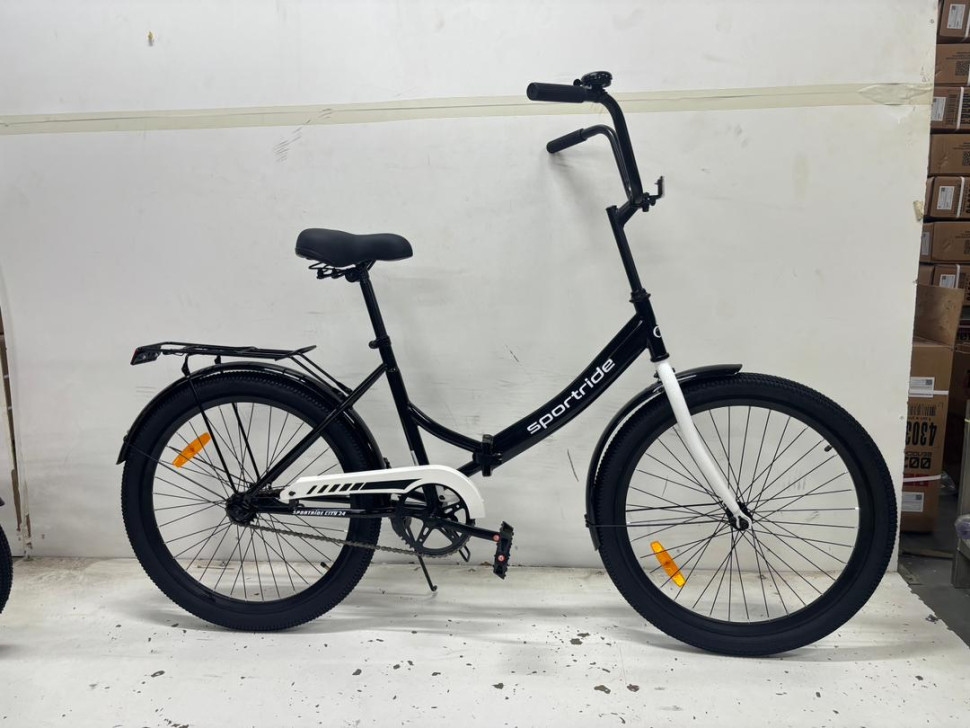 Велосипед SPORTRIDE CITY 24 (1 ск., рост OS) черный 2026