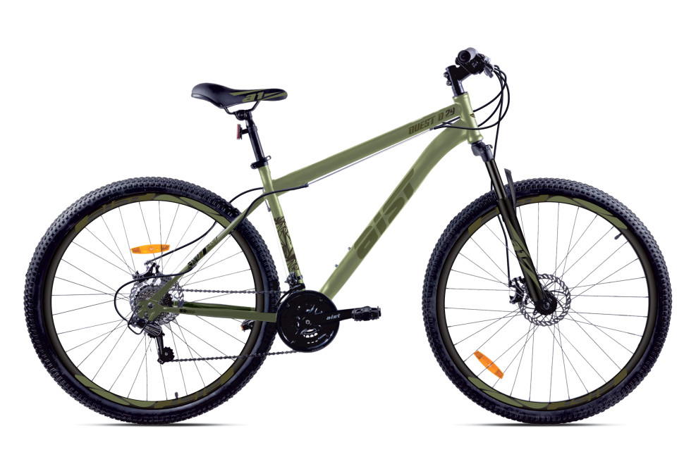 Велосипед AIST Quest Disc 29 (рост 17,5", 21 ск.) зеленый 2025 4810310035243
