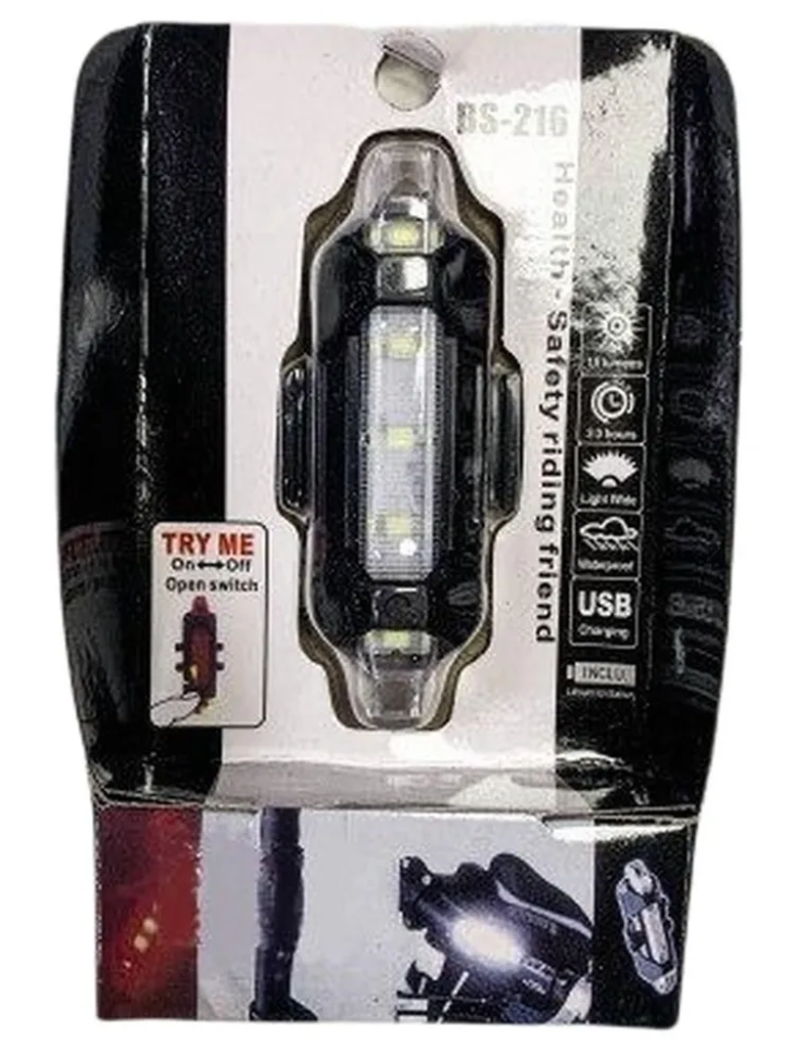 USB фонарь синий